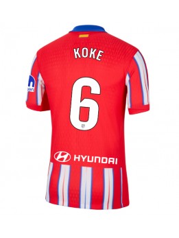 Moški Nogometna dresi replika Atletico Madrid Koke #6 Domači 2024-25 Kratek rokav